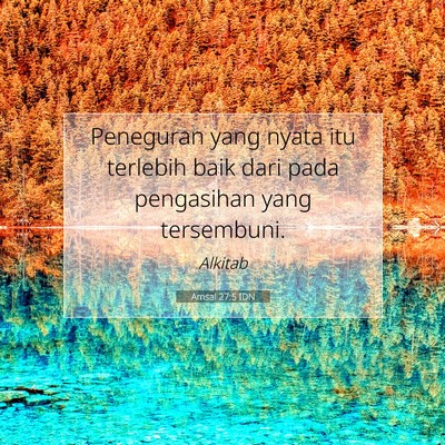 Amsal 27:5 Ayat Alkitab Dijelaskan