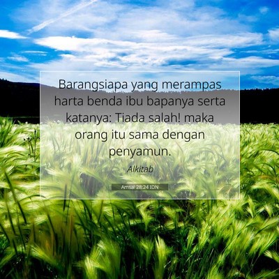 Amsal 28:24 IDN Gambar Ayat Alkitab