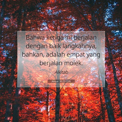 Amsal 30:29 IDN Gambar Ayat Alkitab