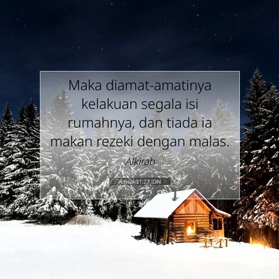 Amsal 31:27 IDN Gambar Ayat Alkitab