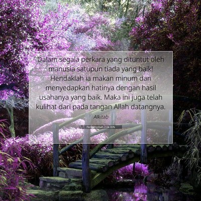 Pengkhotbah 2:24 IDN Gambar Ayat Alkitab