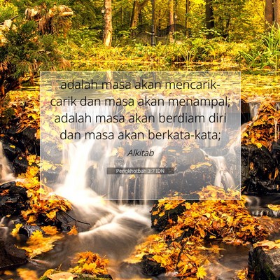 Pengkhotbah 3:7 IDN Gambar Ayat Alkitab