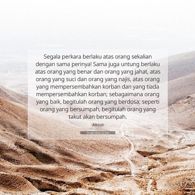Pengkhotbah 9:2 IDN Gambar Ayat Alkitab