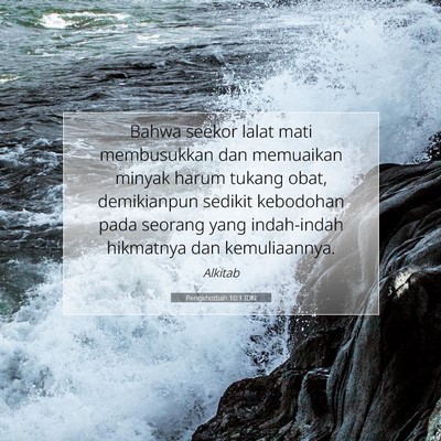 Pengkhotbah 10:1 IDN Gambar Ayat Alkitab