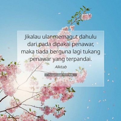 Pengkhotbah 10:11 IDN Gambar Ayat Alkitab