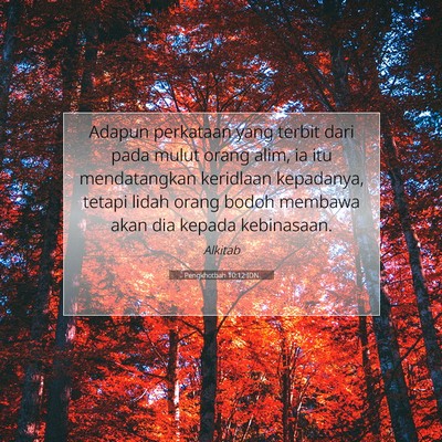 Pengkhotbah 10:12 IDN Gambar Ayat Alkitab