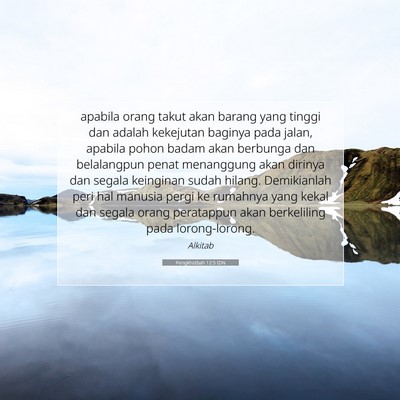 Pengkhotbah 12:5 Ayat Alkitab Dijelaskan