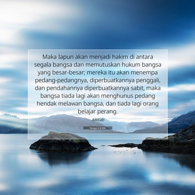 Yesaya 2:4 IDN Gambar Ayat Alkitab