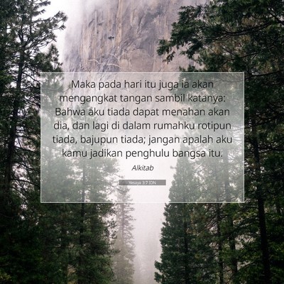 Yesaya 3:7 IDN Gambar Ayat Alkitab