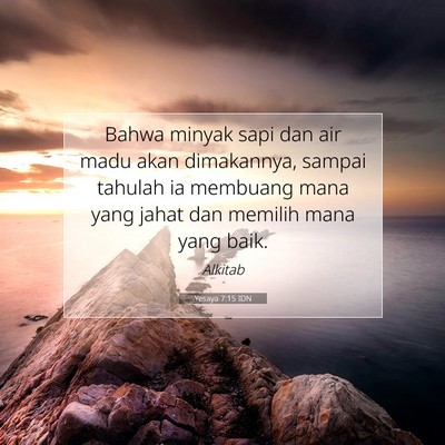 Yesaya 7:15 IDN Gambar Ayat Alkitab