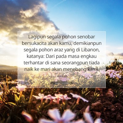 Yesaya 14:8 IDN Gambar Ayat Alkitab