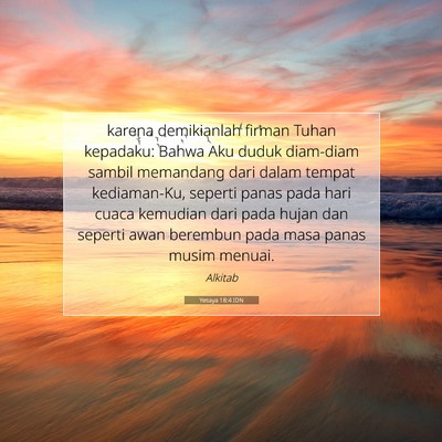 Yesaya 18:4 IDN Gambar Ayat Alkitab