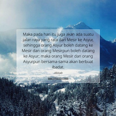 Yesaya 19:23 IDN Gambar Ayat Alkitab