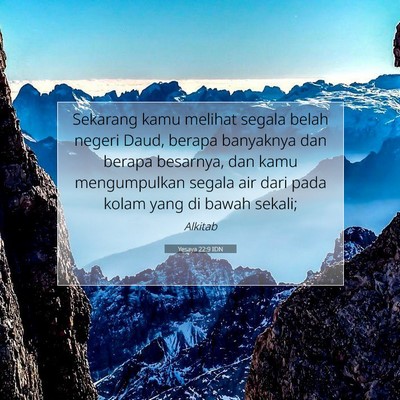 Yesaya 22:9 IDN Gambar Ayat Alkitab
