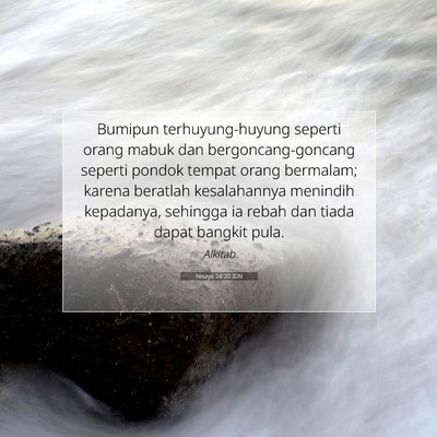 Yesaya 24:20 IDN Gambar Ayat Alkitab