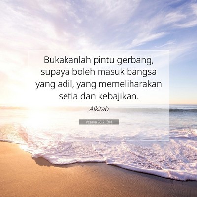 Yesaya 26:2 Ayat Alkitab Dijelaskan