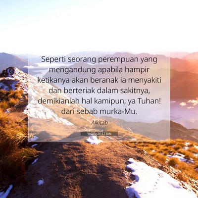 Yesaya 26:17 Ayat Alkitab Dijelaskan