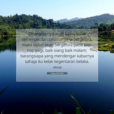 Yesaya 28:19 Ayat Alkitab Dijelaskan