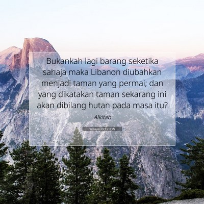 Yesaya 29:17 IDN Gambar Ayat Alkitab