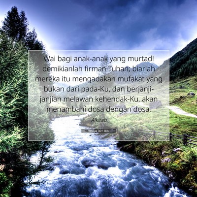 Yesaya 30:1 IDN Gambar Ayat Alkitab