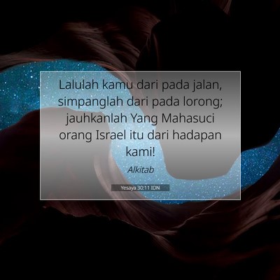 Yesaya 30:11 IDN Gambar Ayat Alkitab