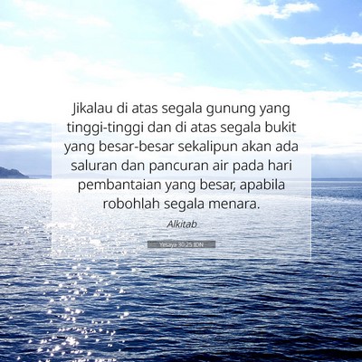 Yesaya 30:25 IDN Gambar Ayat Alkitab
