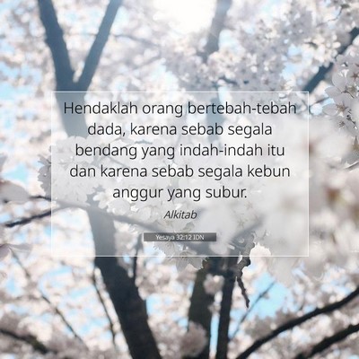 Yesaya 32:12 IDN Gambar Ayat Alkitab