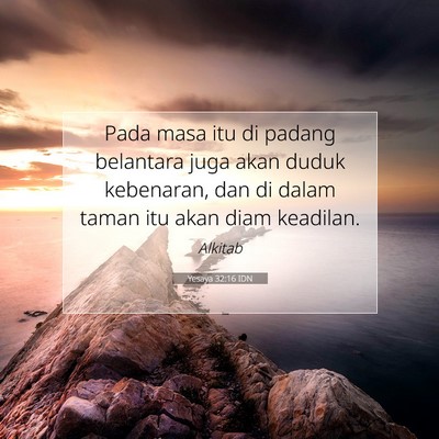 Yesaya 32:16 IDN Gambar Ayat Alkitab
