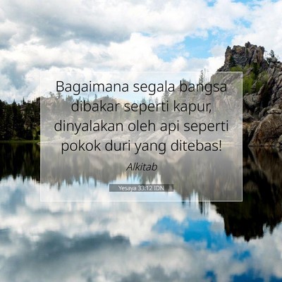 Yesaya 33:12 IDN Gambar Ayat Alkitab