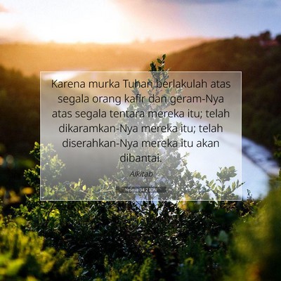 Yesaya 34:2 IDN Gambar Ayat Alkitab