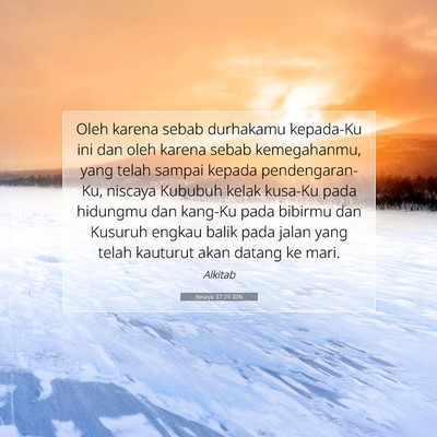 Yesaya 37:29 IDN Gambar Ayat Alkitab