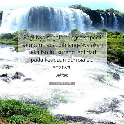 Yesaya 40:17 IDN Gambar Ayat Alkitab