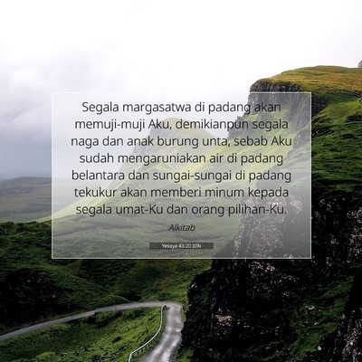 Yesaya 43:20 IDN Gambar Ayat Alkitab