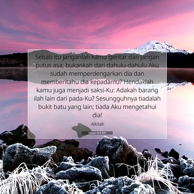 Yesaya 44:8 Ayat Alkitab Dijelaskan