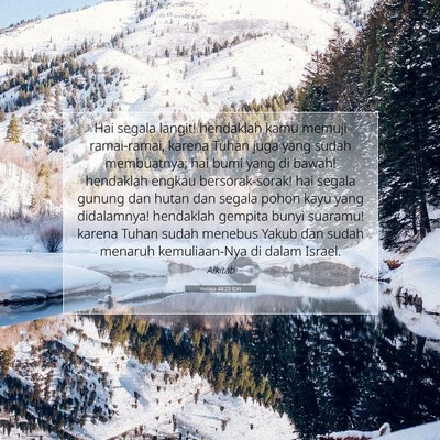 Yesaya 44:23 IDN Gambar Ayat Alkitab