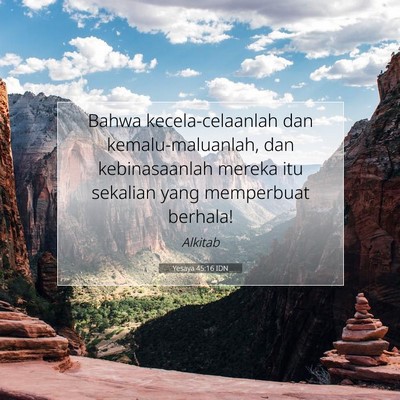 Yesaya 45:16 IDN Gambar Ayat Alkitab
