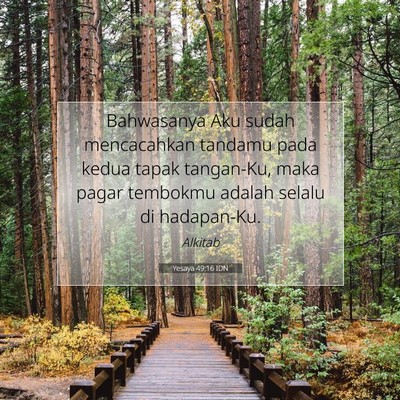 Yesaya 49:16 IDN Gambar Ayat Alkitab
