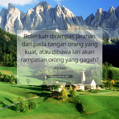 Yesaya 49:24 IDN Gambar Ayat Alkitab