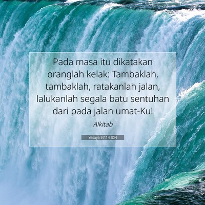 Yesaya 57:14 IDN Gambar Ayat Alkitab