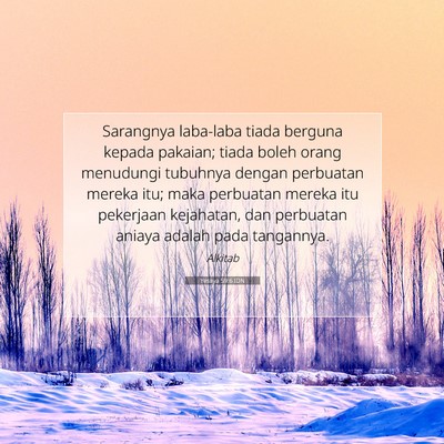 Yesaya 59:6 IDN Gambar Ayat Alkitab