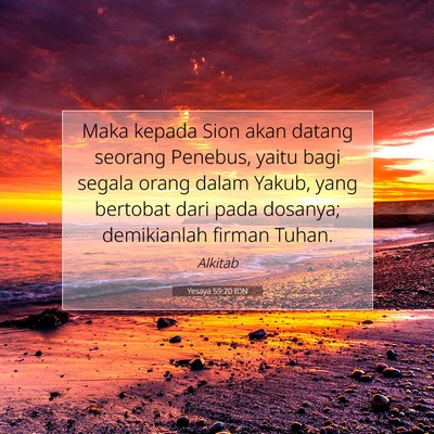 Yesaya 59:20 Ayat Alkitab Dijelaskan