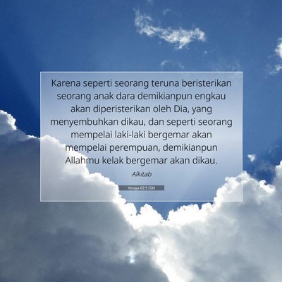 Yesaya 62:5 IDN Gambar Ayat Alkitab