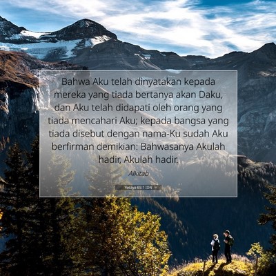 Yesaya 65:1 IDN Gambar Ayat Alkitab
