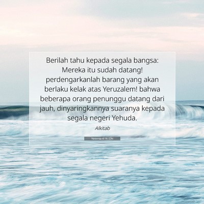 Yeremia 4:16 Ayat Alkitab Dijelaskan