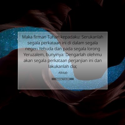 Yeremia 11:6 Ayat Alkitab Dijelaskan