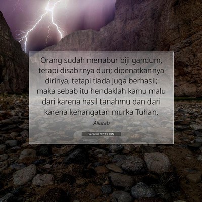 Yeremia 12:13 IDN Gambar Ayat Alkitab