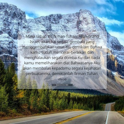 Yeremia 23:2 IDN Gambar Ayat Alkitab