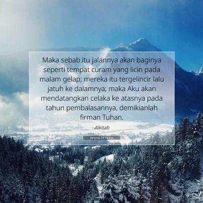 Yeremia 23:12 IDN Gambar Ayat Alkitab