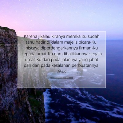 Yeremia 23:22 IDN Gambar Ayat Alkitab