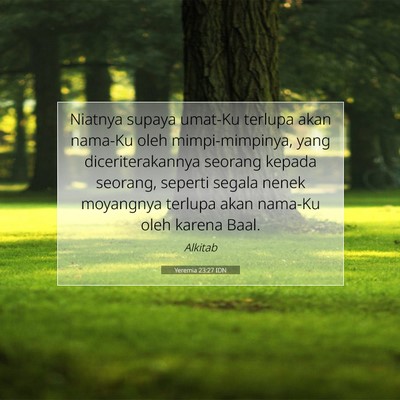 Yeremia 23:27 IDN Gambar Ayat Alkitab